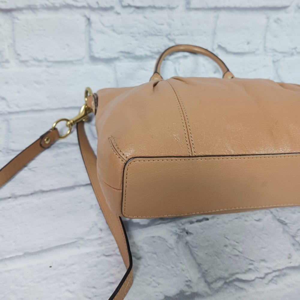 Coach Ashley camel leather mini satchel bag - Picture 4 of 14